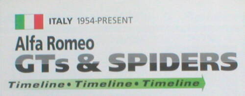 Alfa Romeo GT Timeline History Broschüre: Spider, 2000 GTV - Bild 1 von 5