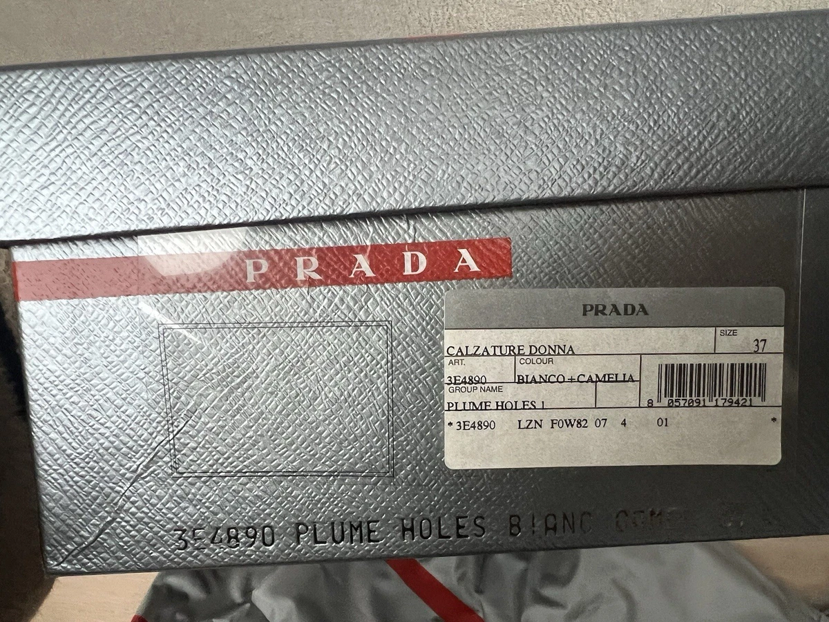 Prada Sneaker Damen Gr. 37 Weiß Wie Neu