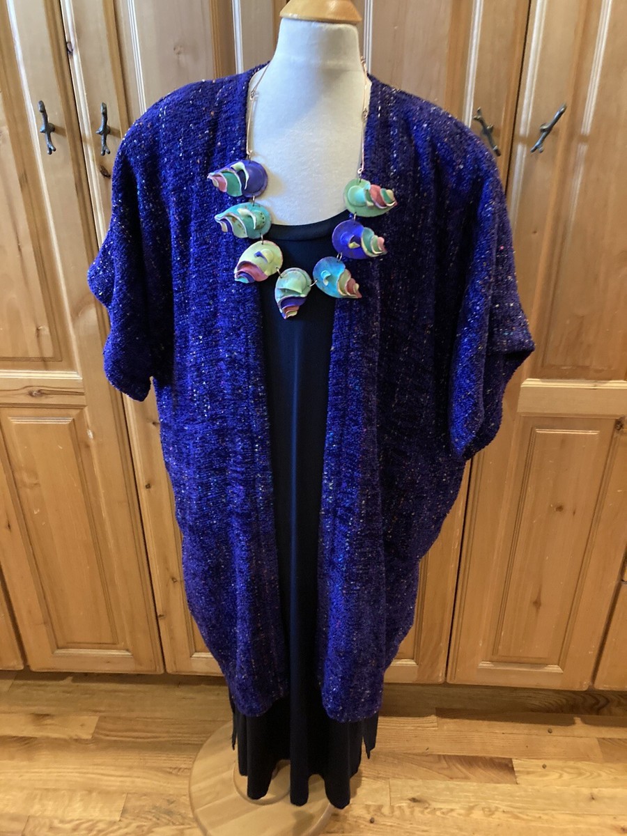 Elizabeth Jenkins Taos Fiber Artist Hand-Woven Chenille Art to Wear Vest Rare