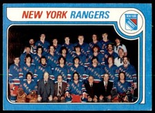 1979-80 TOPPS NEW YORK RANGERS TEAM . NEW YORK RANGERS #254