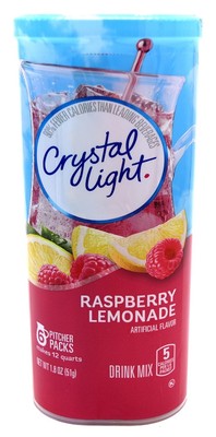 Crystal Light Raspberry Lemonade Drink Mix, 1.8 Ounce