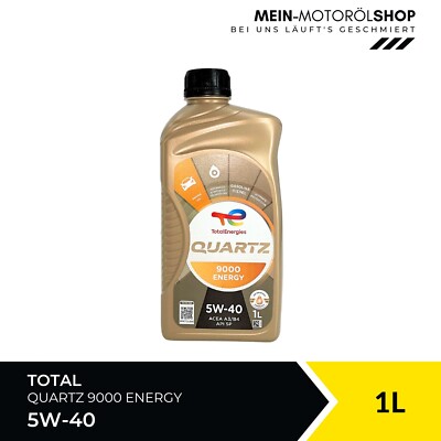 Total Quartz 9000 Energy 5W-40 VW Porsche MB 229.5 Fiat API SP 1 Liter