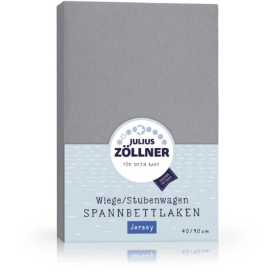 Julius Zöllner Spannbetttuch Jersey 90x40 Anthracite TOP
