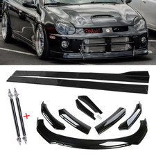 Front Bumper Lip Spoiler Splitter For Dodge Neon Srt4 Side Skirt Glossy Black