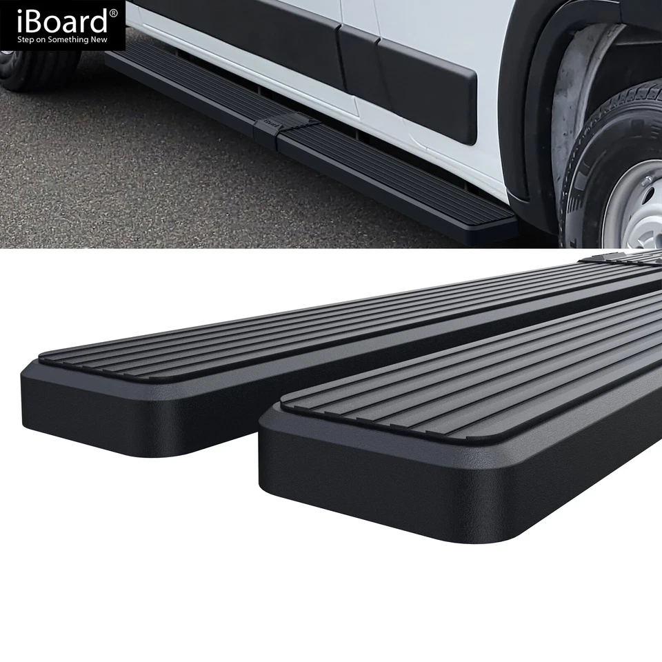 APS Running Board 6in Steel Black Fit Ram ProMaster 136in 159in Wheelbase 14-26 Foto 2 de 4