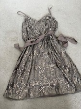 Express Women's Gold sequin dress, spaghetti straps, size Medium