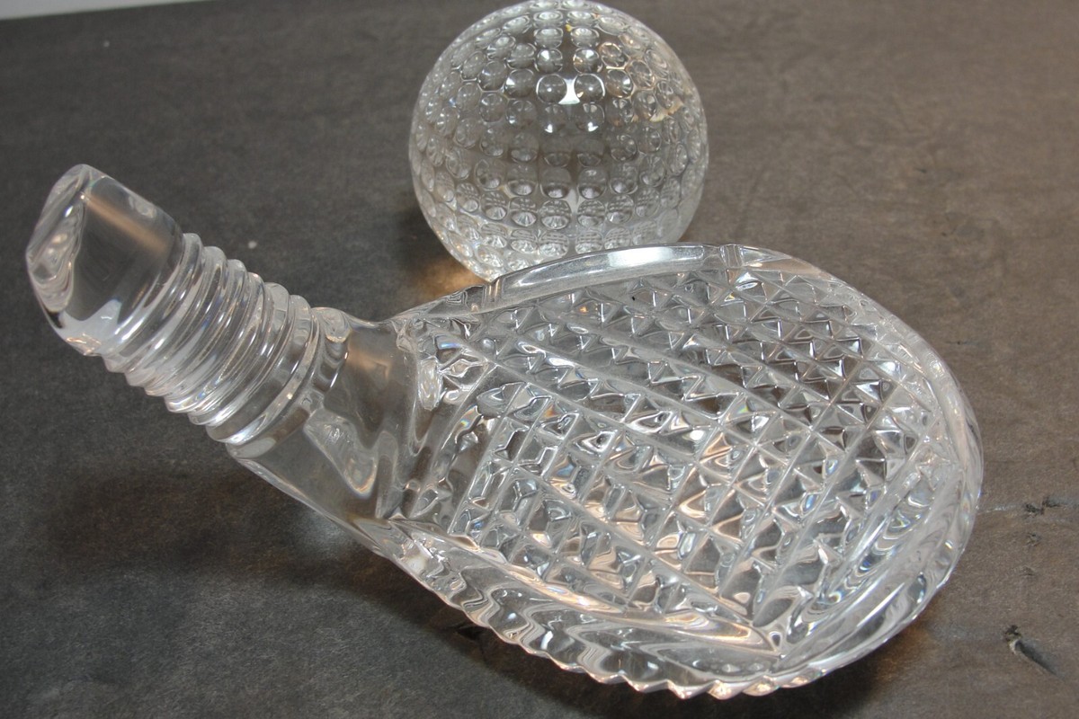 Waterford Crystal Golf Set With Crystal Golf Club Wedge And Ball