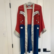 Robe Factory Loungewear Wonder Women Light Airy Tie up Robe O/S