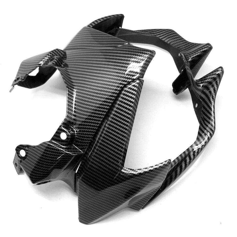 Juego de carenado de faros de nariz delantera de fibra de carbono para Kawasaki Z650 Z 650 2020-2021 Foto 2 de 4