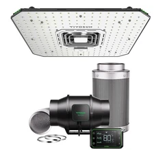 VIVOSUN Smart Grow System AeroLight A100 LED Grow light w/ S6 AeroZesh + E42A