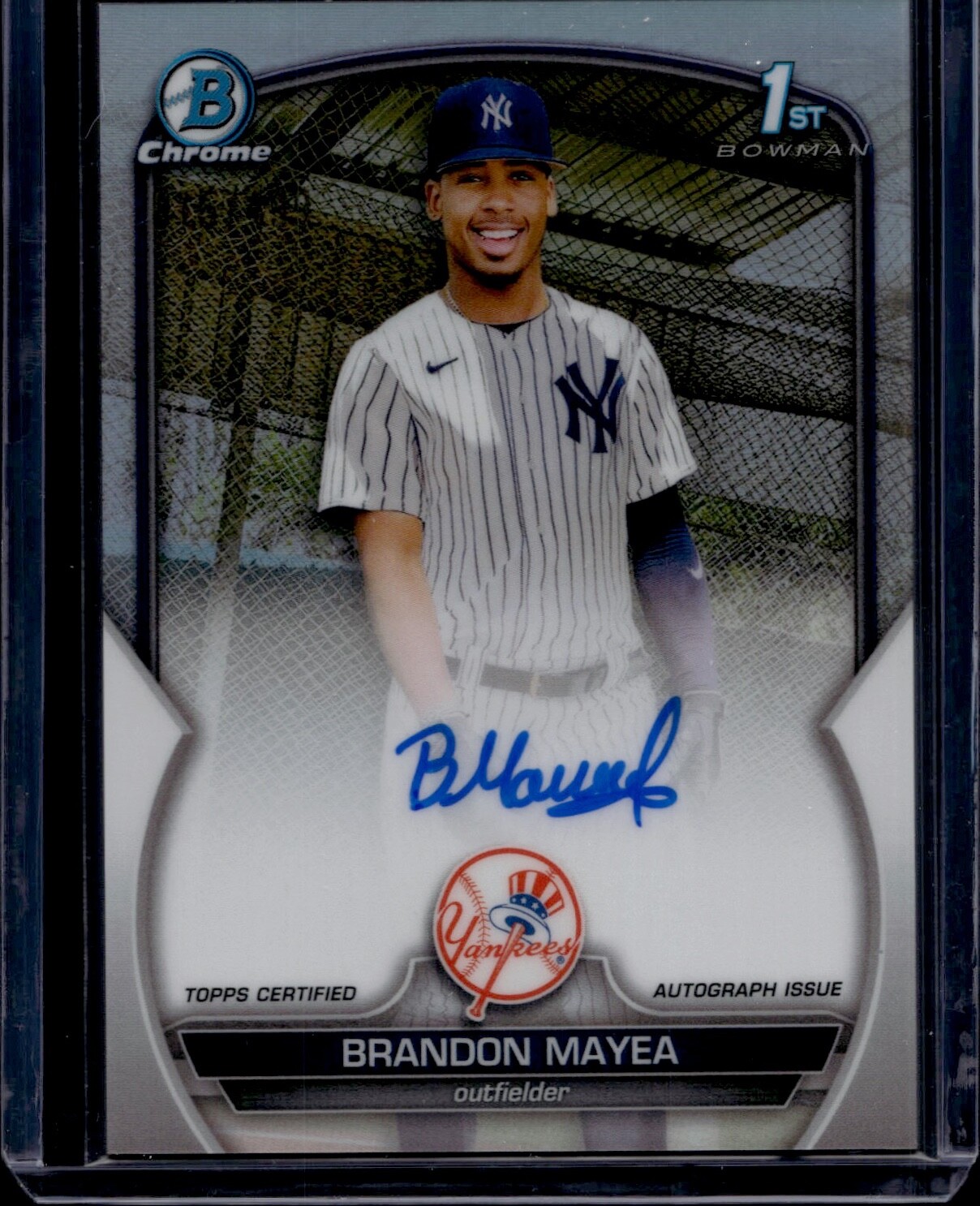 2023 Bowman Chrome Brandon Mayea YANKEES #CPA-BMA 1st Refractor Auto /499