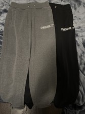 2 Pairs GYMSHARK Women  s Fitted Tapered Jogger Pants Zippered Bottom Size XS