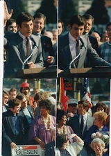 LOT EIGHT 4 original 1985 LEONARD NIMOY star ceremony 4" x 5 3/4" vintage prints