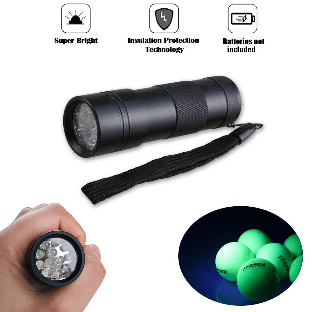Glowing In The Dark Golf Balls for Night Training 6 /Pack Tournament Fluorescent