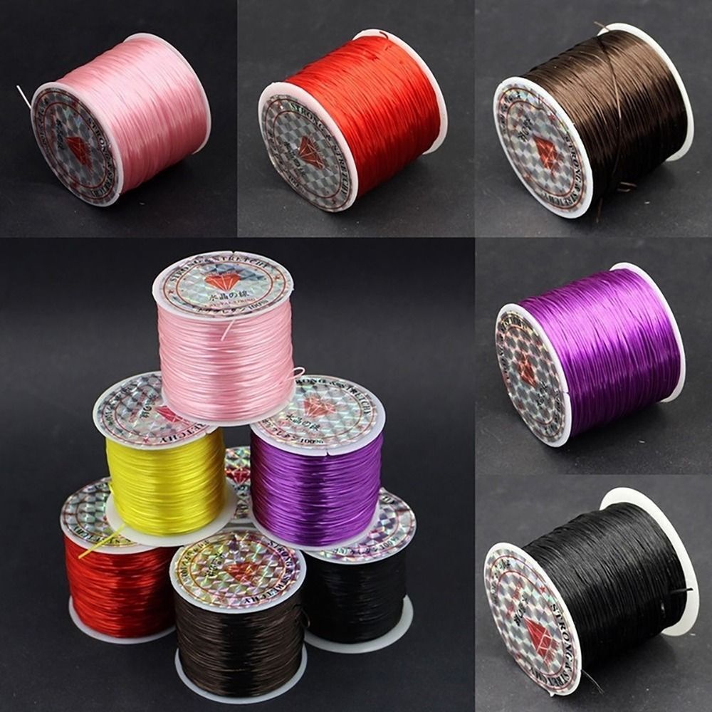 1Rolls DIY Jewelry Stretch Elastic Cord String Line Bracelets