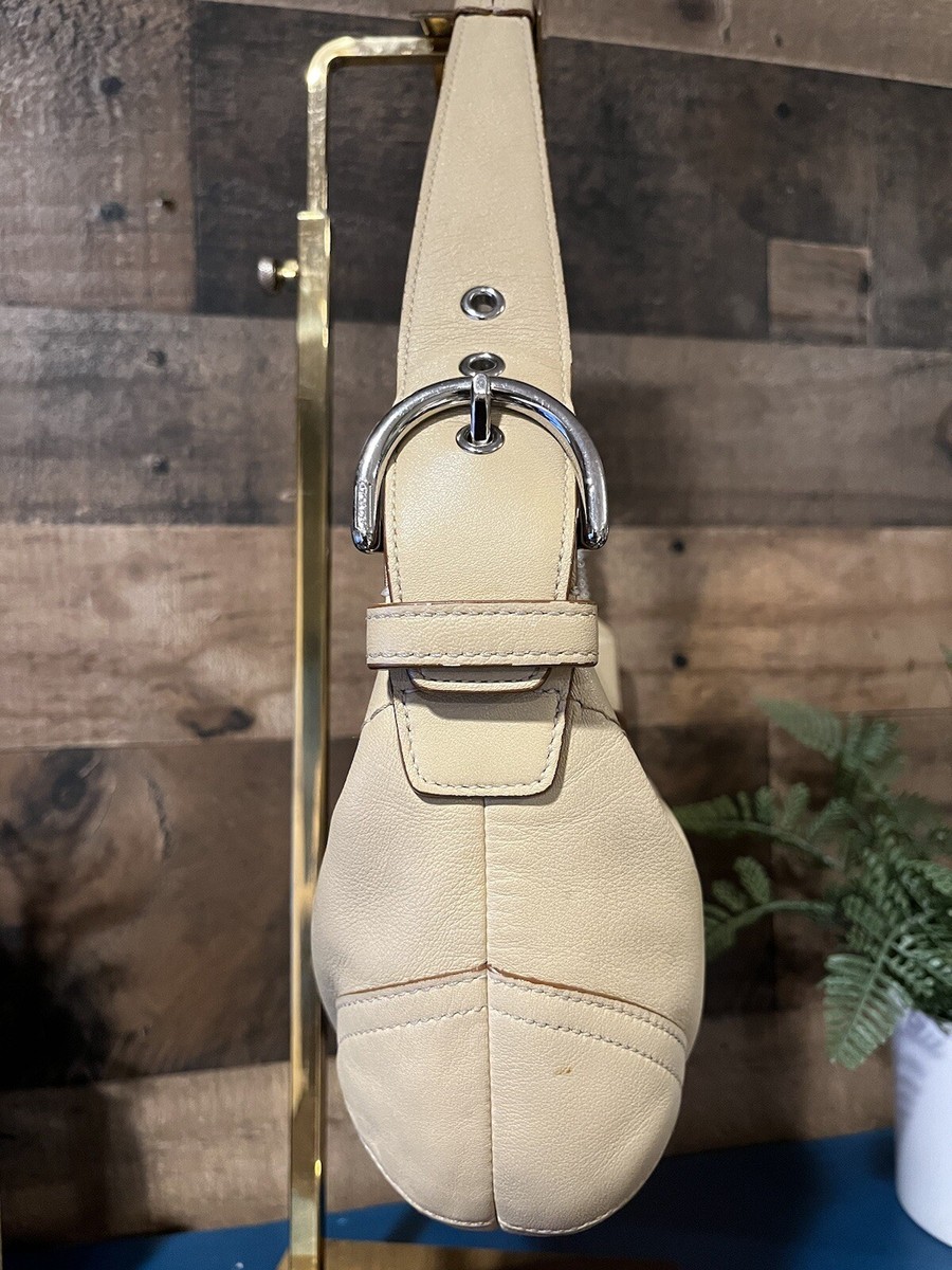 Coach Hobo Soho Shoulder Bag Cream Leather Y2K | eBay