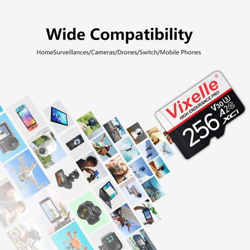 Micro SD Memory Card Class 10 U3 A2 64GB 128GB 256GB 512GB 1TB + Free Adapter - Photo 8/18