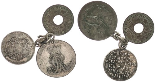 Colgante De 1900 Compuesto De 3 Monedas/Medallas 88863
