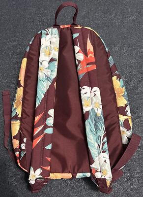 Dakine Burgundy Floral Backpack and Wallet with Teal & Red Accents Dakine floral backpack - Gem main image 2