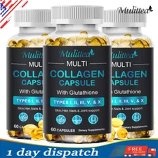 180Pcs Collagen Glutathione Capsules Vitamin C Anti-oxidation Anti-Aging Capsule