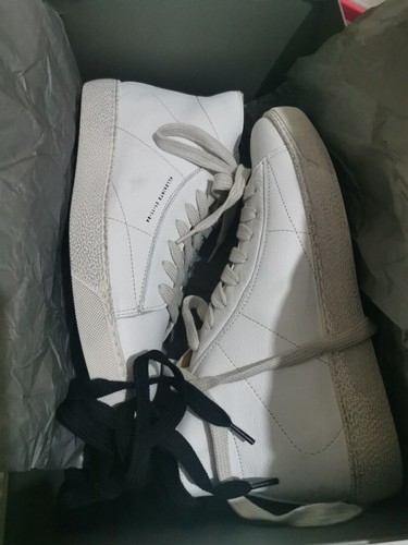 All Saints Tundy Logo Leder High Top Turnschuhe UK Größe 5 - Bild 6 von 7