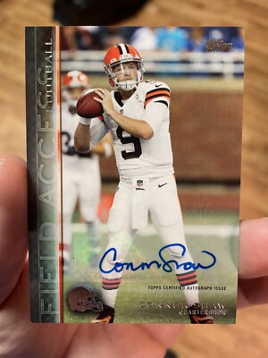 2015 Topps Field Access Connor Shaw Rookie Auto #28 Cleveland Browns   