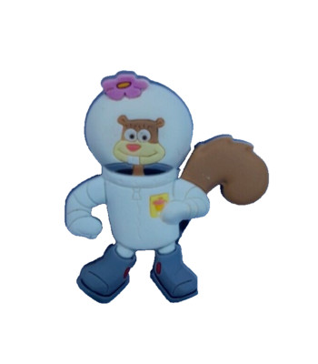 OFFIZIELLE SPONGEBOB SCHWAMMKOPF SANDIGE WANGEN GUMMIERTE ANSTECKNADEL BRANDNEU!