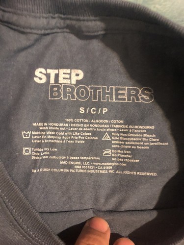 New Step Brothers T Shirt Prestige Worldwide Rare Photo Brennan/ Dale Sz S *NWOT - Picture 3 of 7