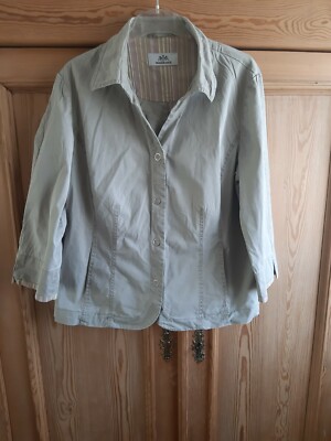 Jacke, Jeansjacke, Blazer, von Walbusch, Größe 42, beige
