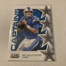 2019 Score Football Captains #24 Matthew Stafford Lions Rams