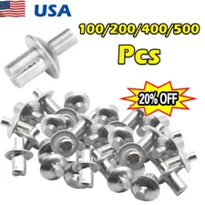 100/200/400/500PCS -Aluminum Drive Rivets Blind Drive Rivet Expansion nail