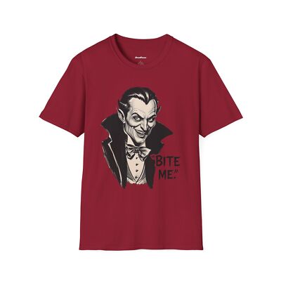 Dracula Unisex T-Shirt, Bite Me Tee, Funny Vampire Shirt, Halloween