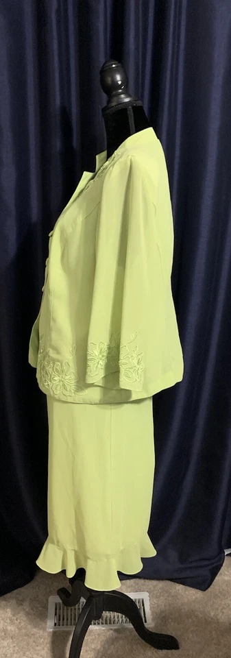 Traje Plaza South Mujer 2 Piezas Verde Lima - Talla 14 W Foto 4 de 4