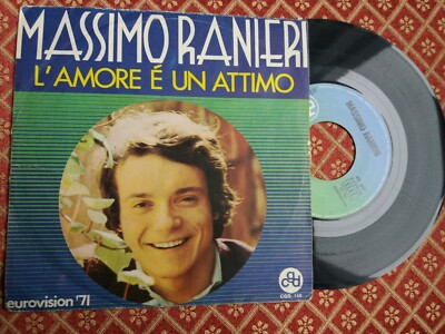 MASSIMO RABNIERI L'AMORE è UN ATTIMO ITALY 45 Umdrehungen 7'' EX/EX