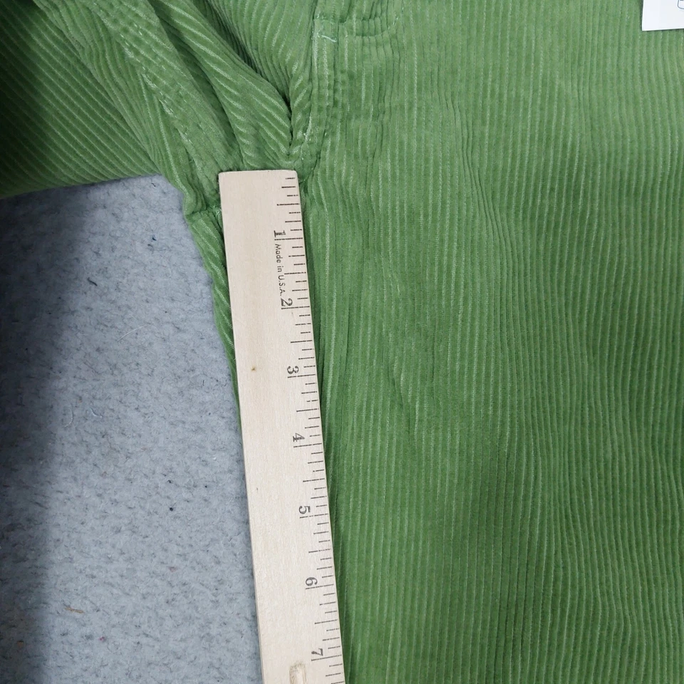 Pantalones Lands End Niñas 14 Verde Pana Cinturón Cintura Elástica Recta Nuevos con Etiquetas Foto 2 de 4
