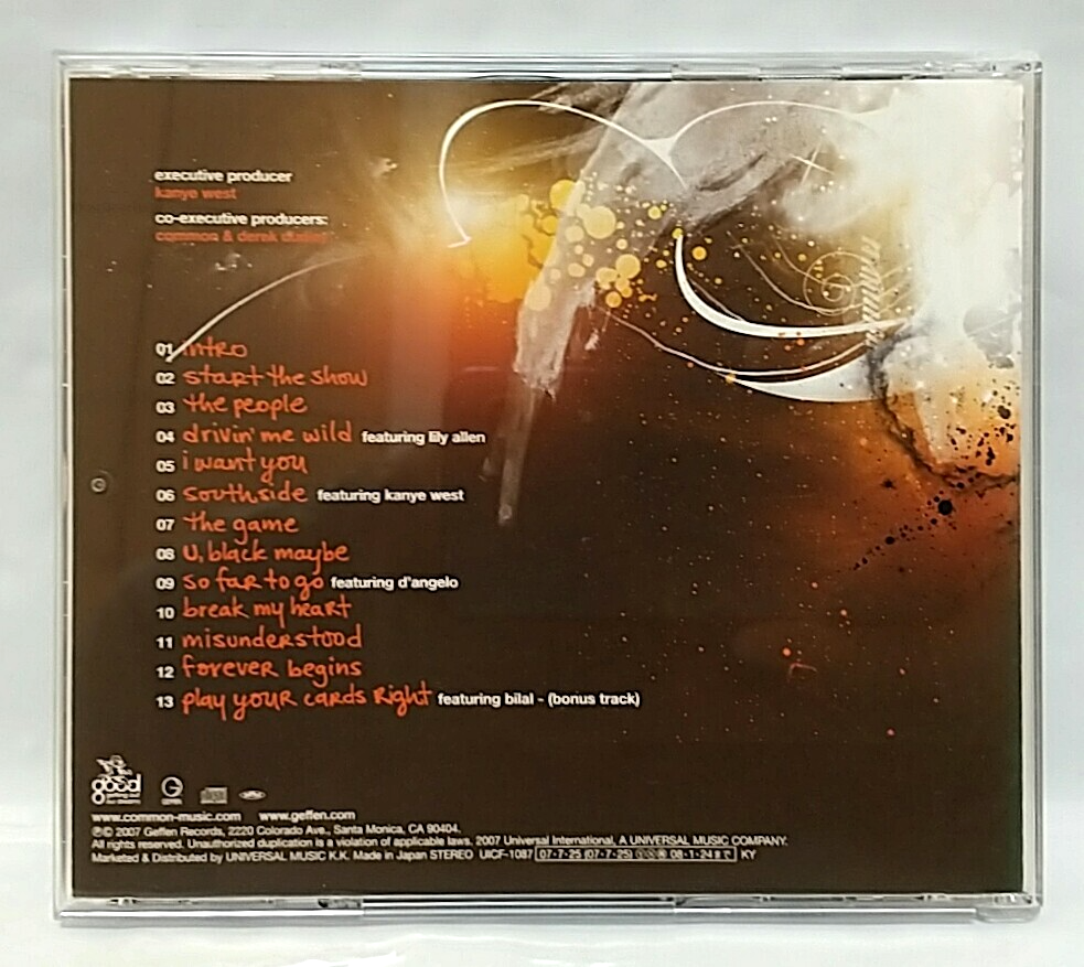CD) Common – Finding Forever, UICF 1087, Album, Bonus Track, NM/NM
