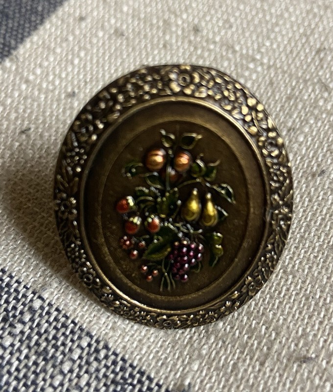 Notting Hill - NHK-113-BHT - Fruit Bouquet Knob Hand-tinted Antique Brass