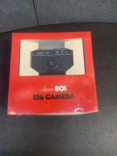 New Ansco Vintage 801 Camera 1978 42MM Fixed Focus 126 Film Monograms