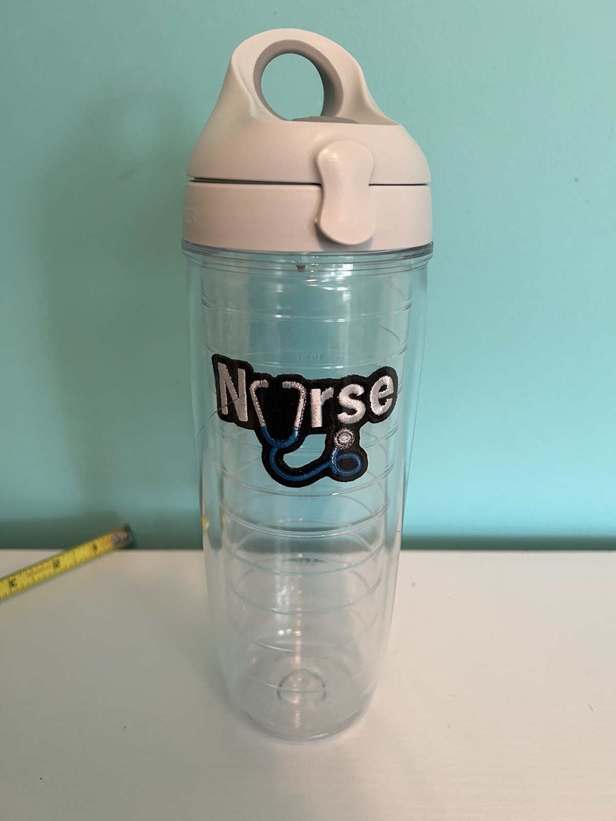 Tervis Tumbler Nurse 20 oz Flip Top Drink Through Lid Stetho