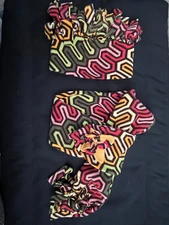 Multicolor Fleece Pull Thru Scarf & Matching Headband