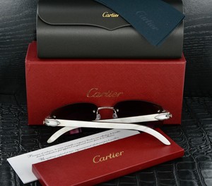 cartier glasses white buffs