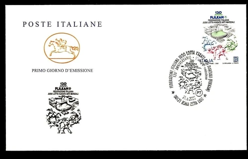 Italy 2022 : Fijlkam, Judo Karate .. - FDC "Cavallino" / 1st day of issue.