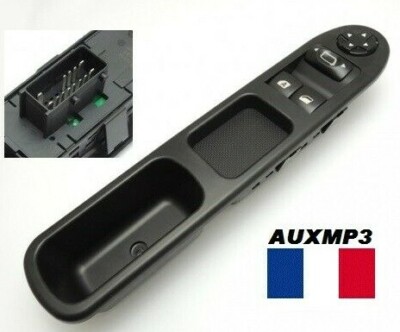 Bouton De Lève-vitre Conducteur Pour Peugeot 207 (et Modèles Similaires) - Noir - Neuf - Envoi De France