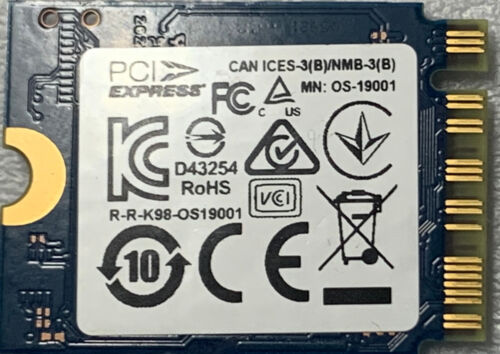 Kingston 256GB 2230 SSD M.2 NVMe Steam Deck Surface 0m3pdp3256b-a01 New Open Box - Picture 2 of 2