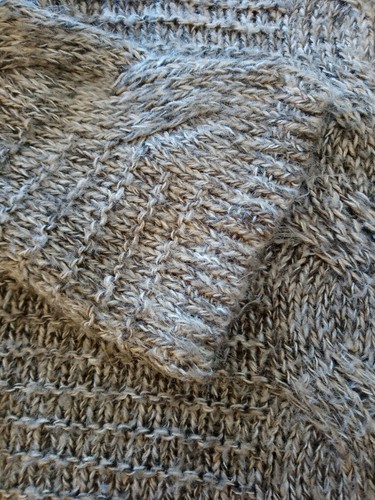 Susina Marled Cable Brown Sweater Sz XSP - Picture 4 of 9