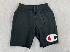 Champion Reverse Weave Stitched Logo Sweat Shorts Men's Medium Black