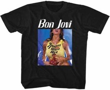Bon Jovi Slippery When Wet Classic Rock Music Band Youth Toddler Boy Girl Shirt