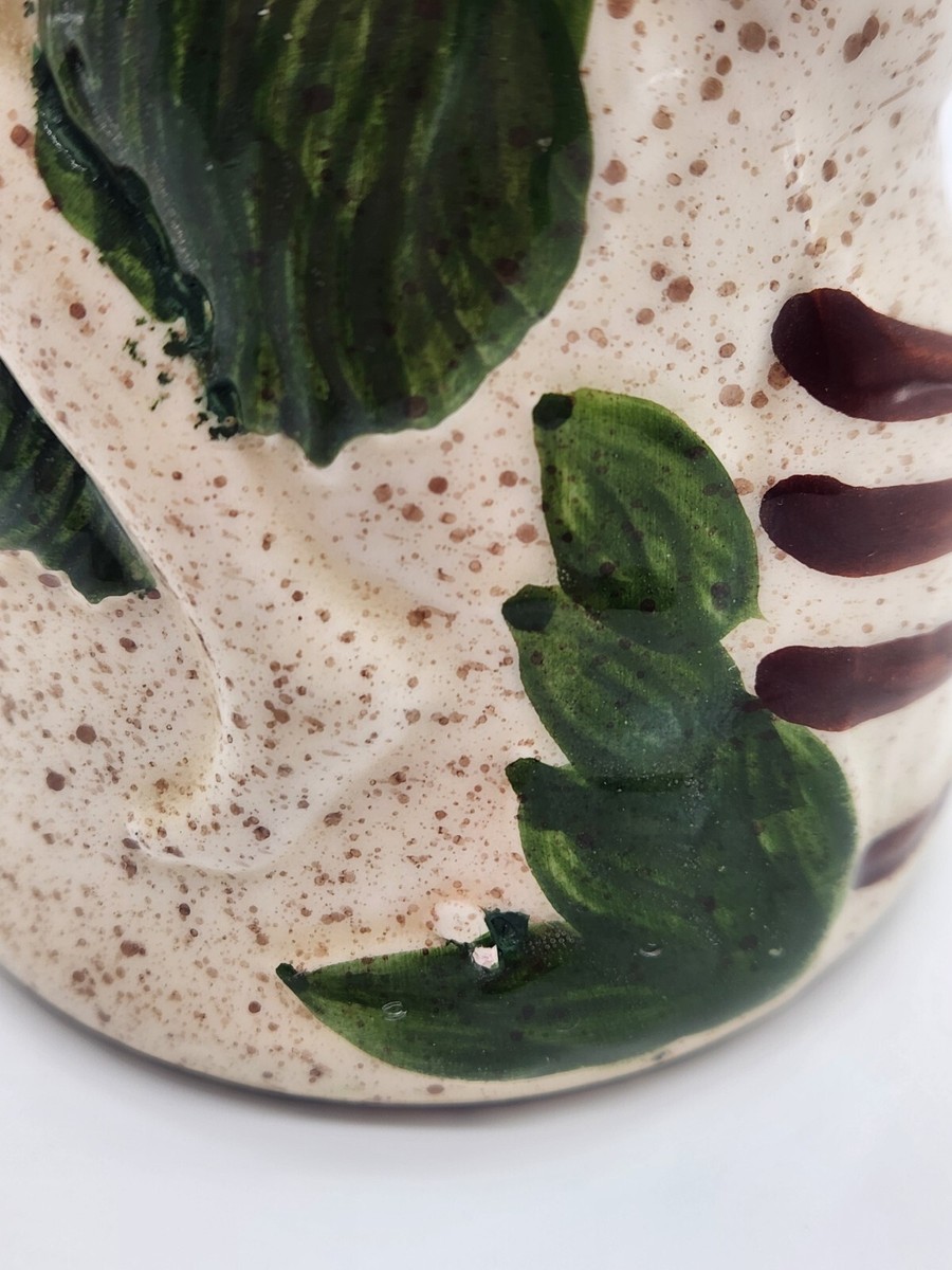 Vtg Original 1963 Trader Vic's 8-1/2” Tiki Mug Vase Speckled Vtg Original 1963 Trader Vic's 8-1/2” Tiki Mug Vase Speckled