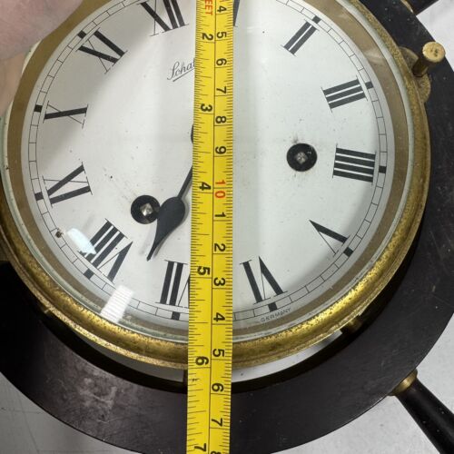 Vintage Schatz German Ship Maritime Clock Working Mariner Compensated Barometer - Picture 13 of 13