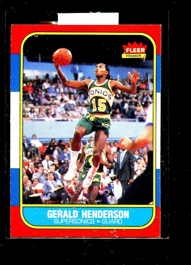 1986 FLEER #45 GERALD HENDERSON SEATTLE NM+ E03246